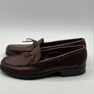 NEW Sebago Women's Leather Loafers with tie Size 8